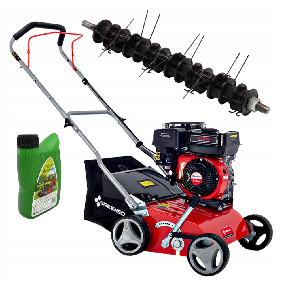 Wertykulator spalinowy aerator 2w1 szerokość 40 cm Moc 6KM Greenso DR40