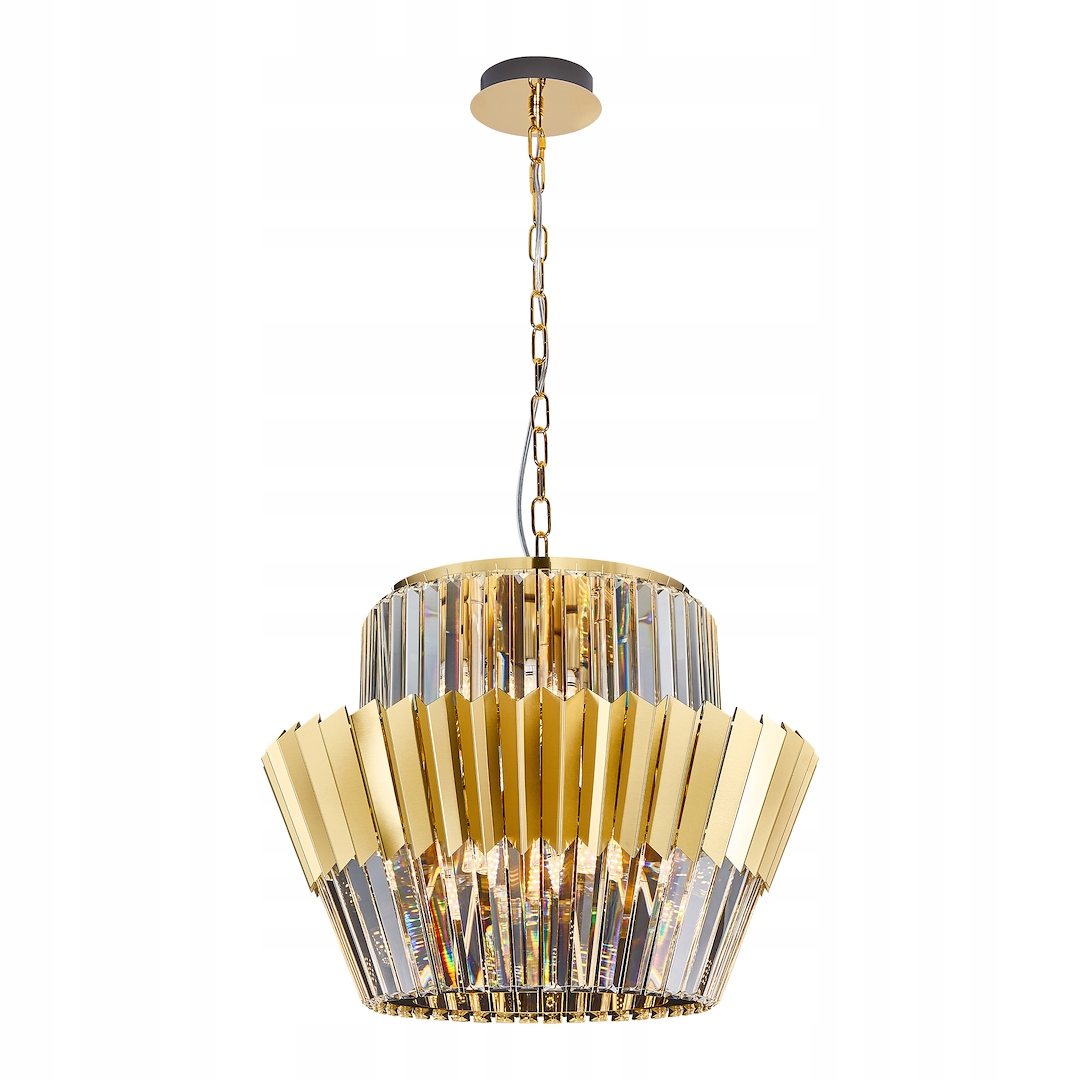 MiLAGRO Żyrandol Donna Gold 12Xe14 Lampa Oświetlenie Wnętrza Design