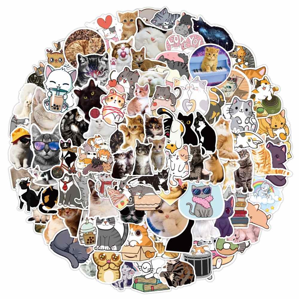 W268 Naklejki Sticker bomb Wlepy Koty kotki zabawne kotek 100szt