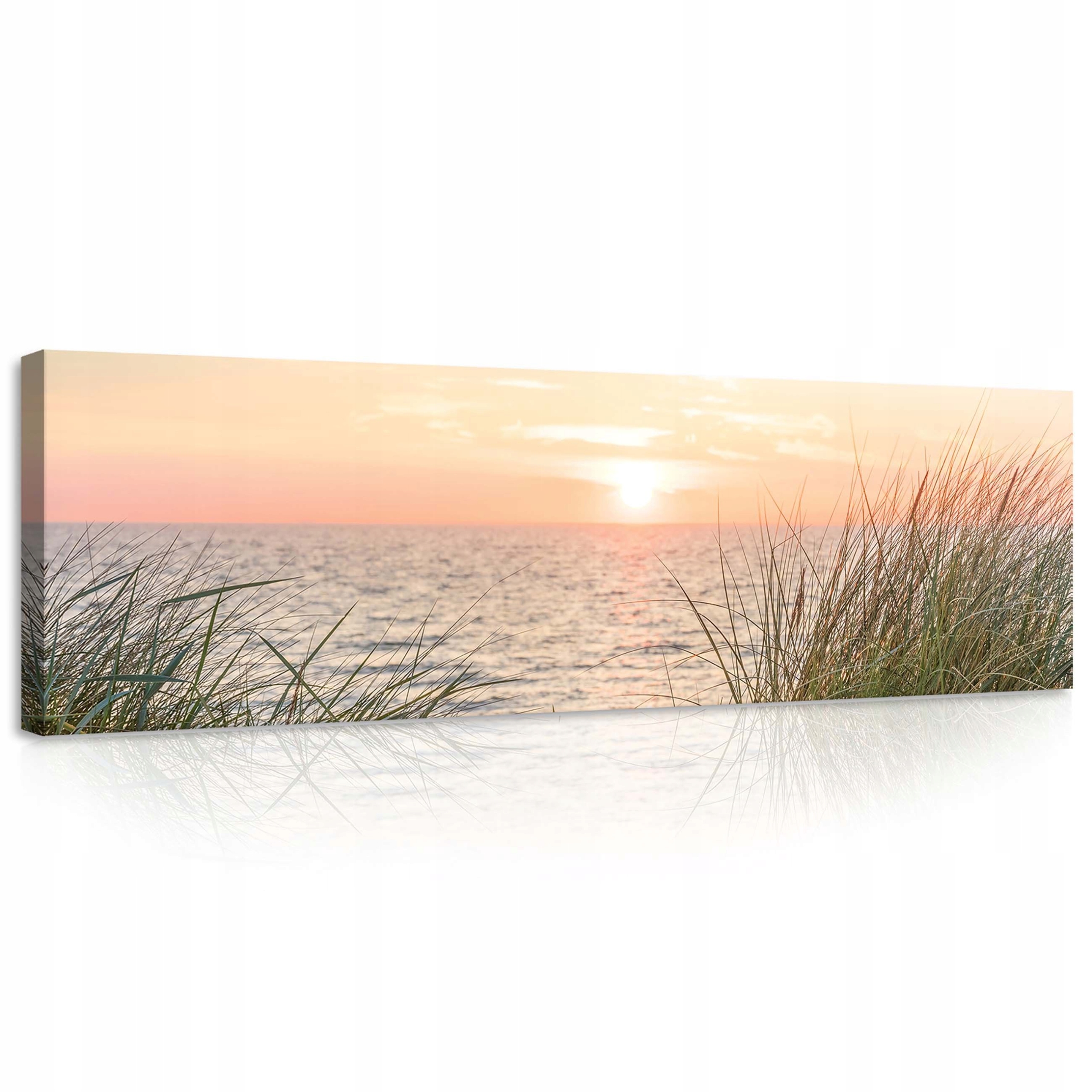 Obraz 145x45 Západ slunce moře pláž písek klid příroda barvy