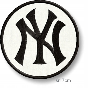 

Naszywka termo naszywki- Ny New York 70 mm Haft