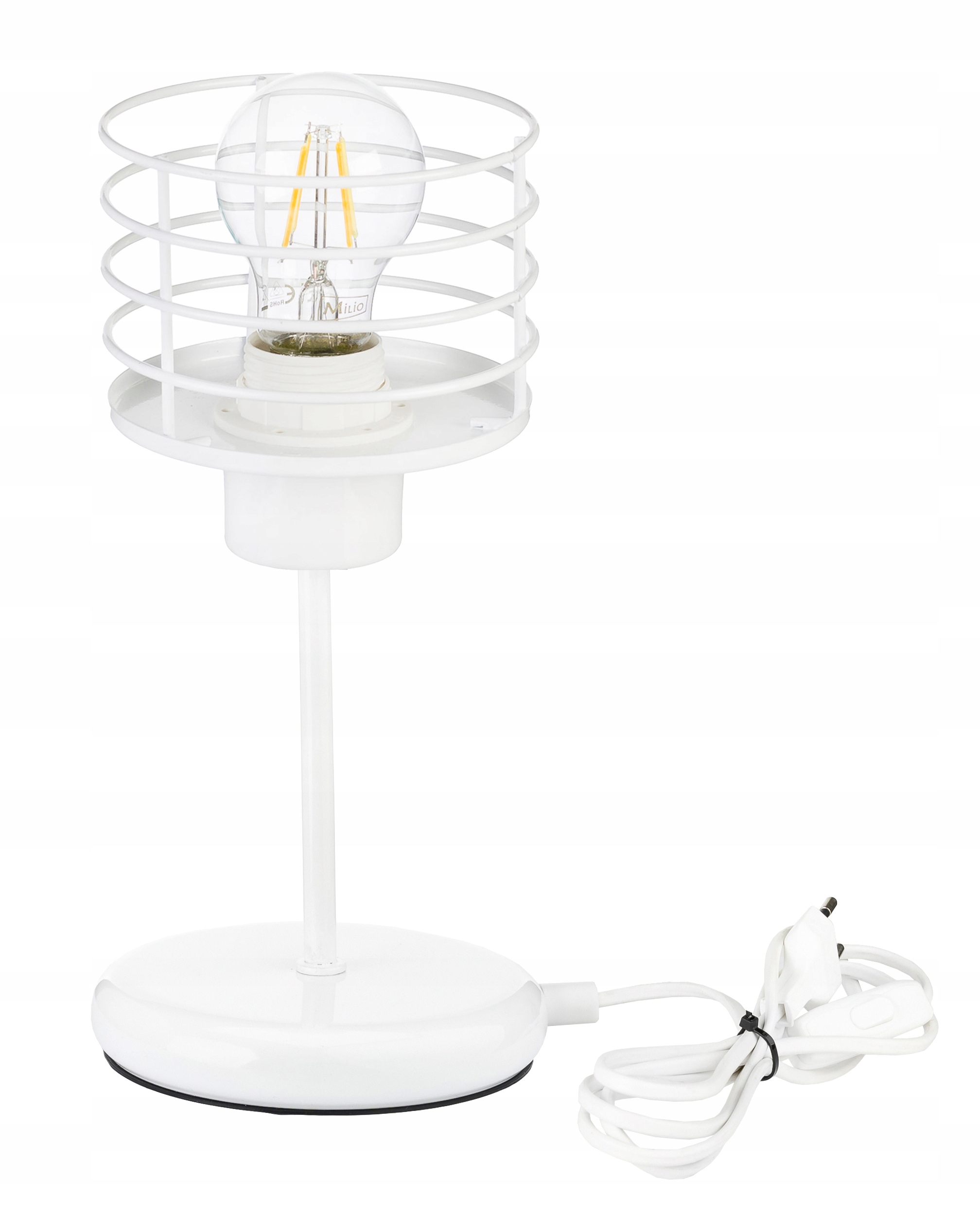 Lampka nocna Lampa stołowa loft na led E27 Drut