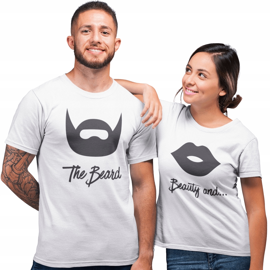 

Komplet Zestaw Koszulek Dla Par Na Walentynki 2szt