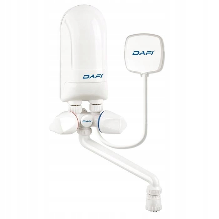 Průtokový ohřívač vody Dafi 5,5 kW s bílou baterií 230 V