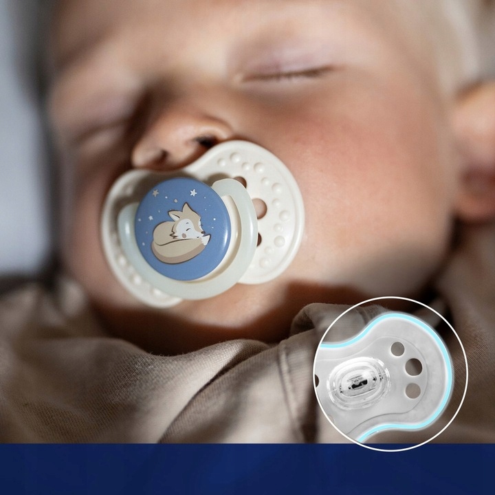 LOVI SMOCZEK DYNAMICZNY USPOKAJAJĄCY 6-18 m ŚWIECI W CIEMNOŚCI 2szt Marka Lovi