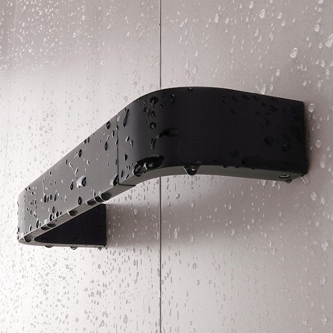 Nimco Nikau Čierna vešiak držiak uterákov 49cm, patent design Nkc 30046-90