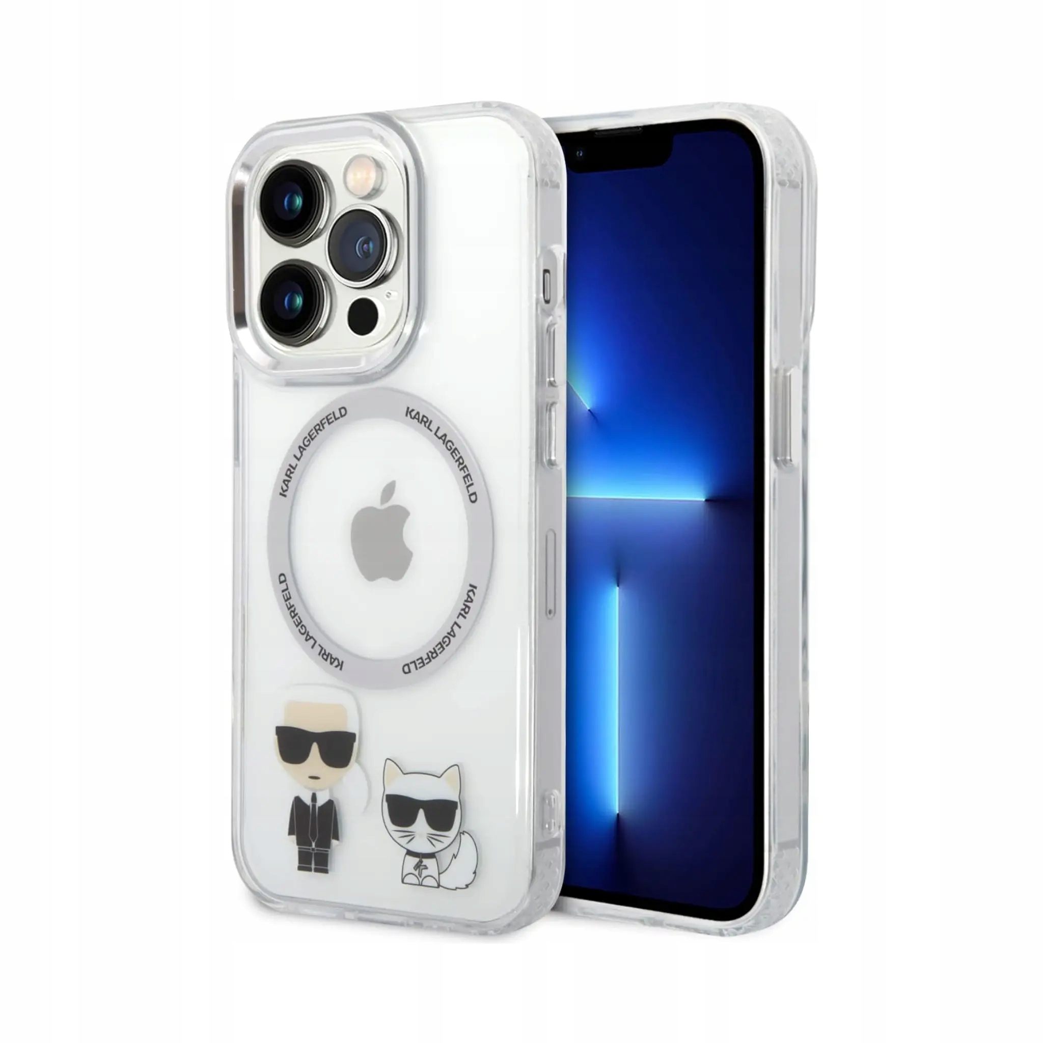 Karl Lagerfeld Karl &amp; Choupette Etui, przezroczyste iPhone 14 Pro Max