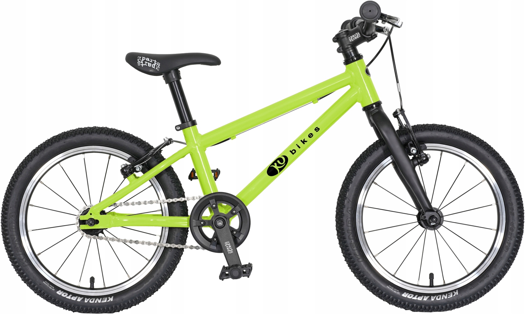KUbikes 16L Mtb Rower Dzieciecy Ultralekki od 2.5 Roku Zielony
