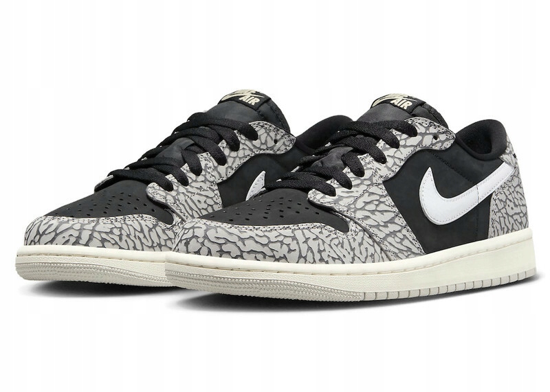 Boty Air Jordan 1 Retro Low Og Black Cement Velikost 38,5 Originální