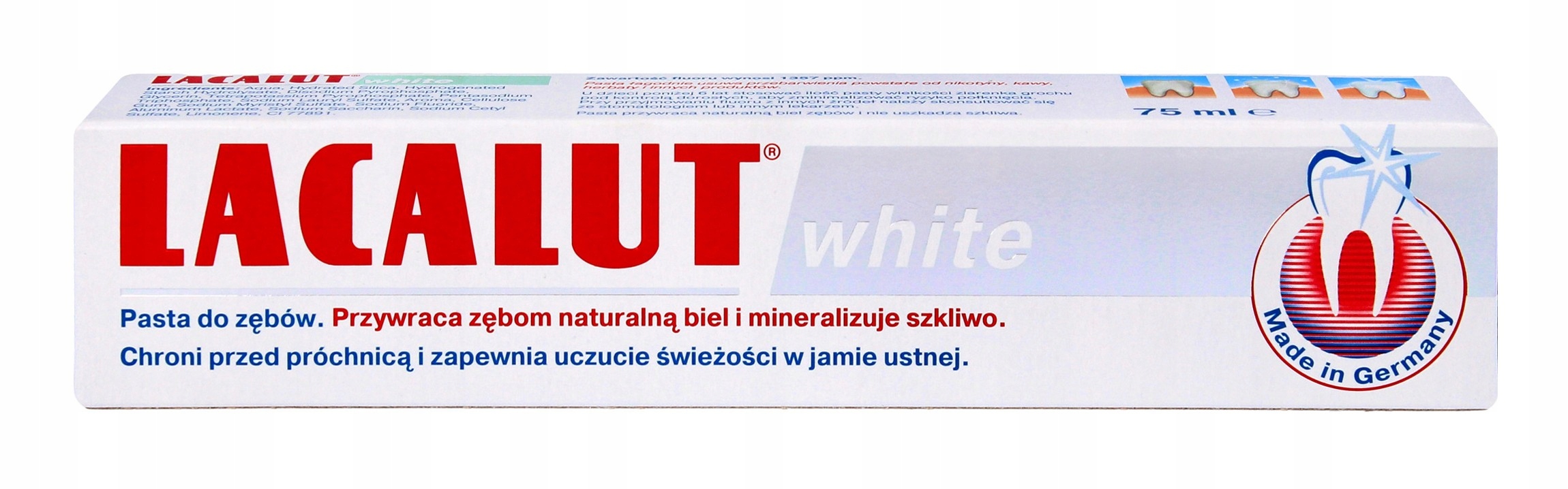 Lacalut Pasta do zębów White wybielająca 75ml