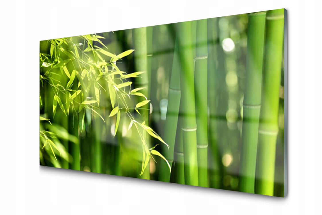

Panel szklany Płytka Bambus Liście 140x70 + Klej