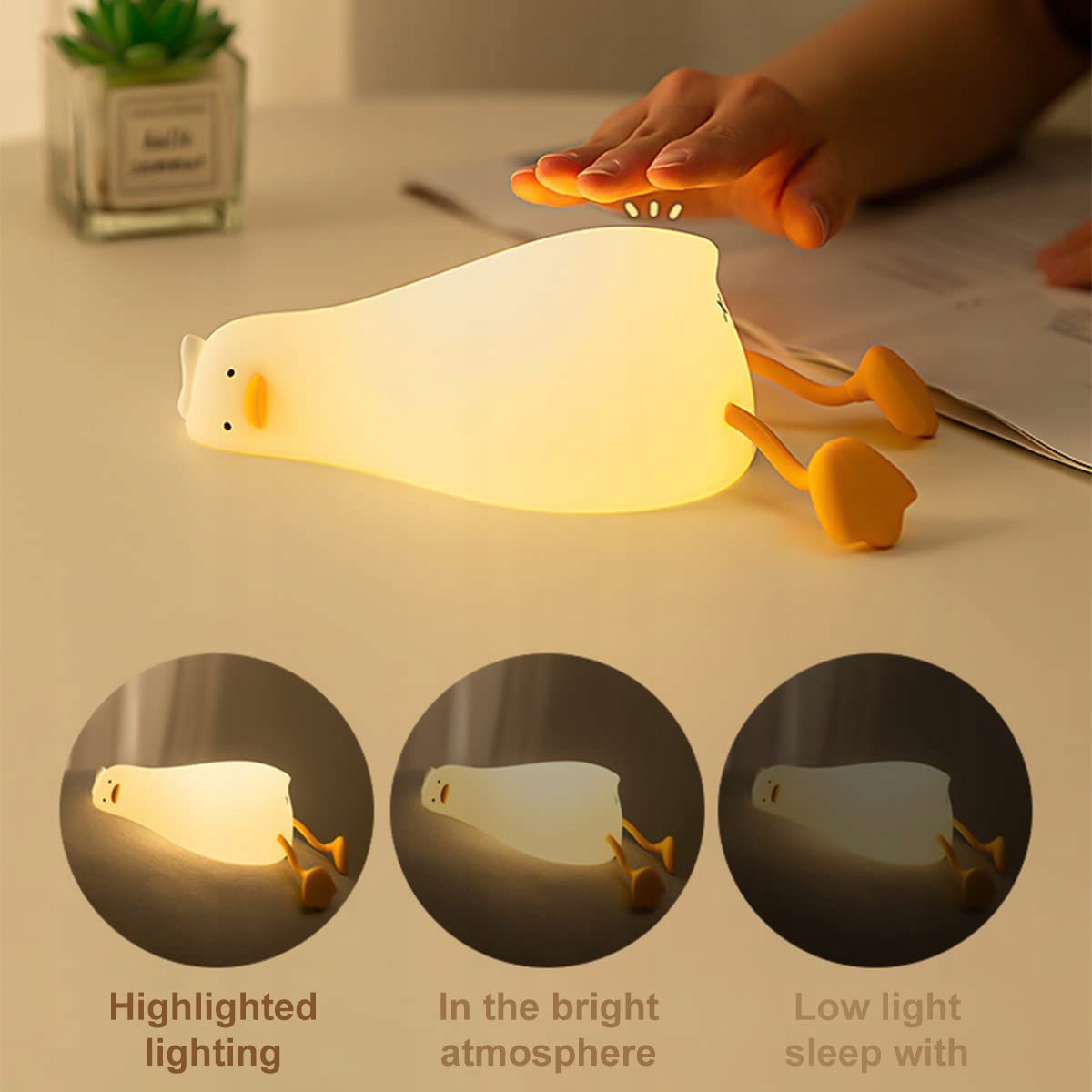 CECOMBINE ENTE LED Lampka Nocna Dla Dzieci USB Timer Dotykowa — miniatura 3
