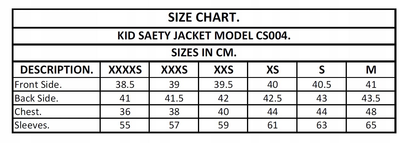 GARETH BUZER DZIECIĘCY OSŁONA KLATKI JUNIOR Rozmiar XS
