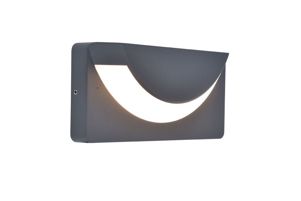Venkovní nástěnné svítidlo Led 14W Lups Lutec Šedé IP54 Hliník