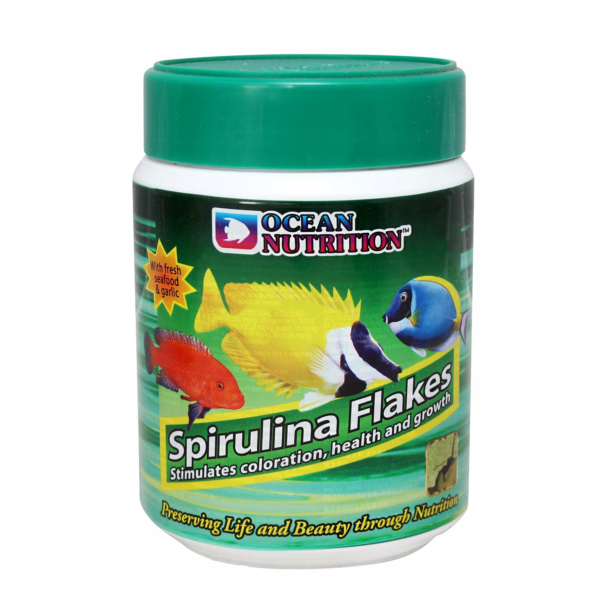 Krmivo Pro Rostlinné Ryby S Platkou Spirulina S Vysokým Obsahem Bílkovin 154 G