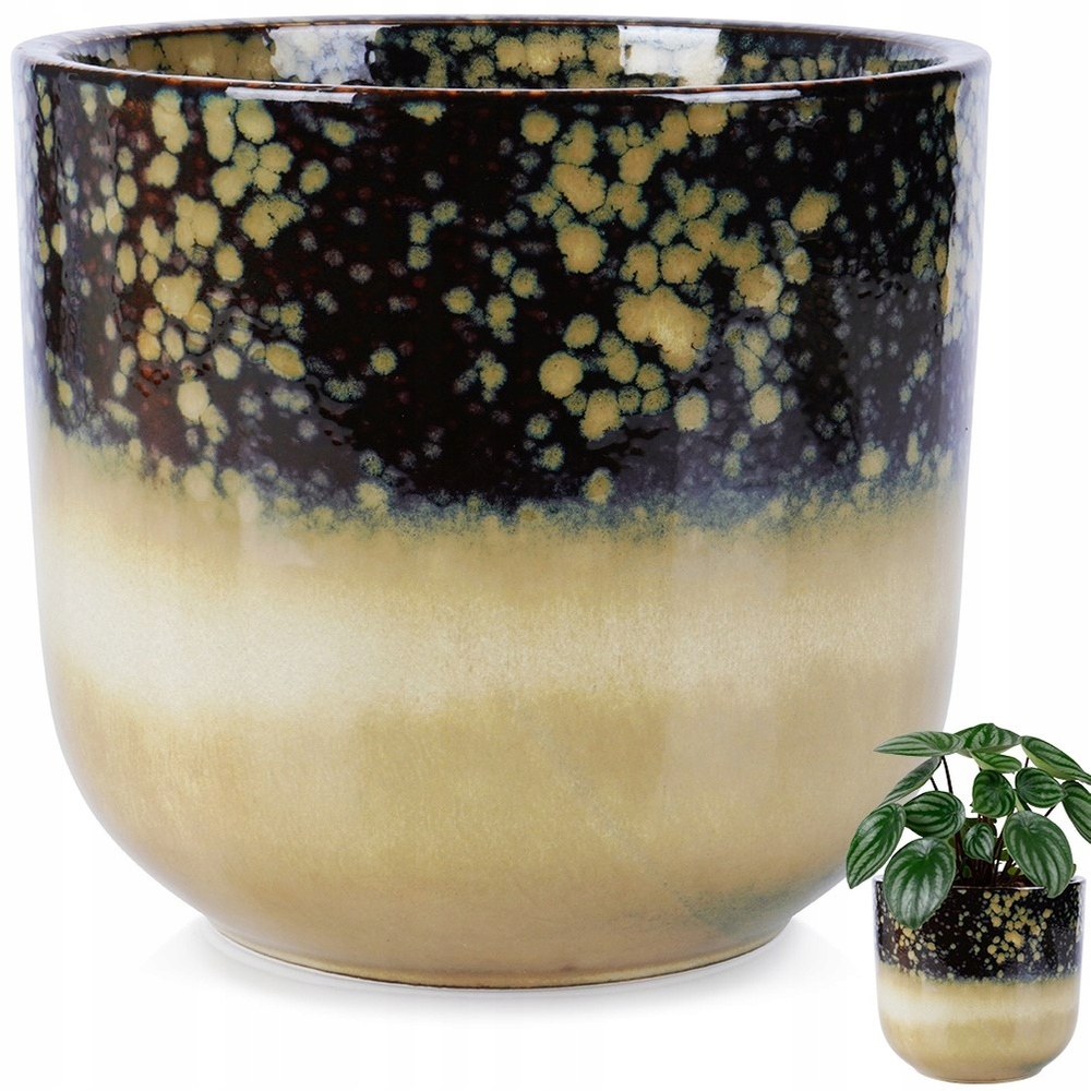Květináč Porcelánový Obal Na Květináč na rostliny Květiny Bylinky 17,5 cm