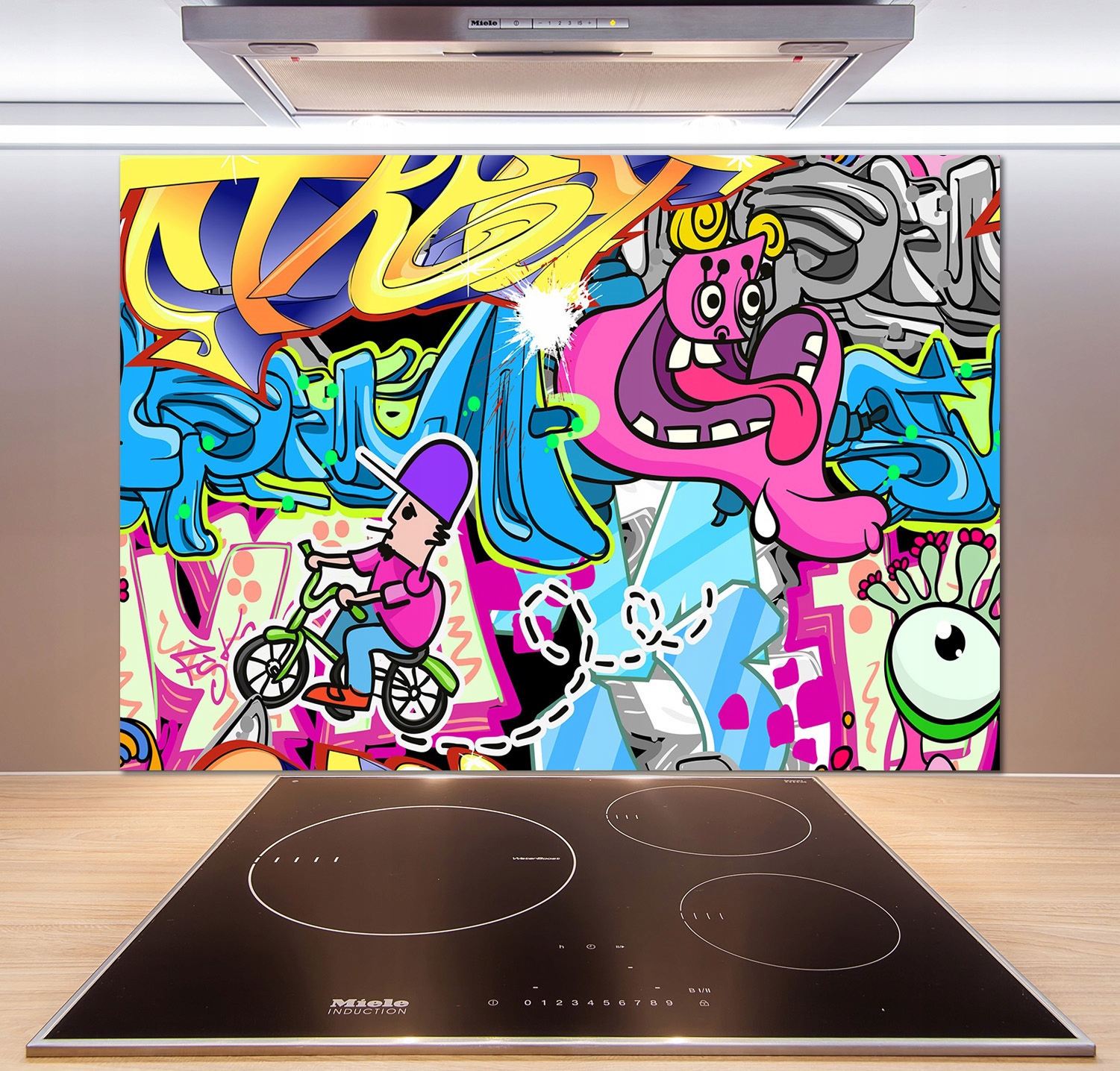 

Panel między meble w kuchni Graffiti 100x70 + Klej