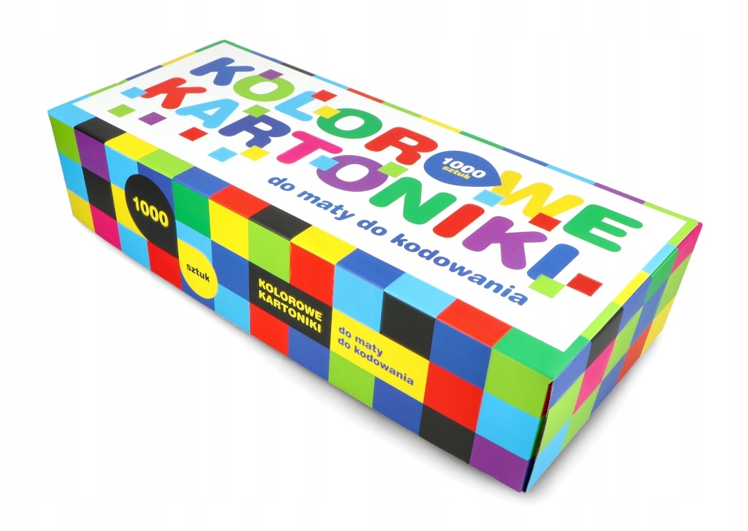Kolorowe kartoniki do maty do kodowania - 1000szt. Marka Edu Sense