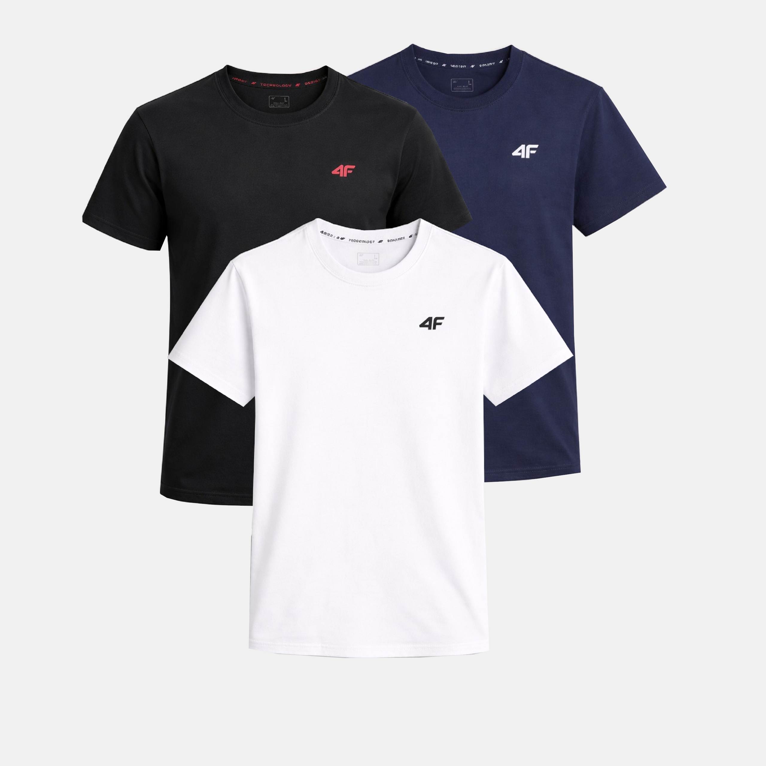 Zestaw Koszulek Męskich 4F Komplet 3 Sztuki T-shirt XL TTSHM3341