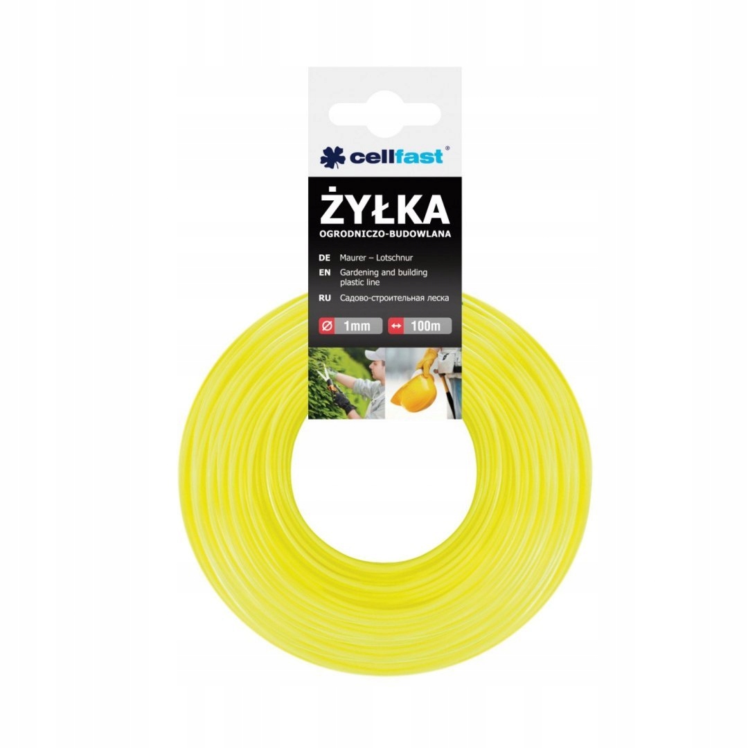

Żyłka Ogrodowo Budowlana 1,00mm 100m Cellfast