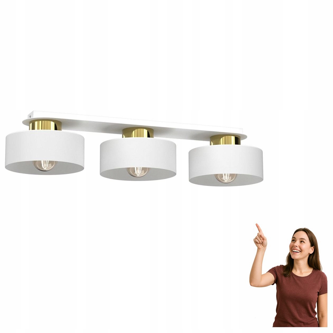 Trojitá stropná lampa na lište Marti 9847 Luminex