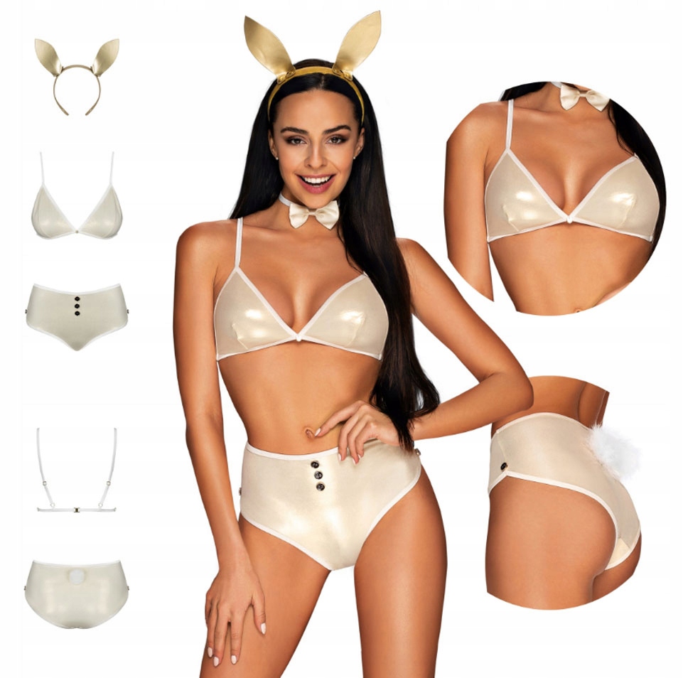 Sexy Kostým Králíčka Obsessive Neo Goldes S/m
