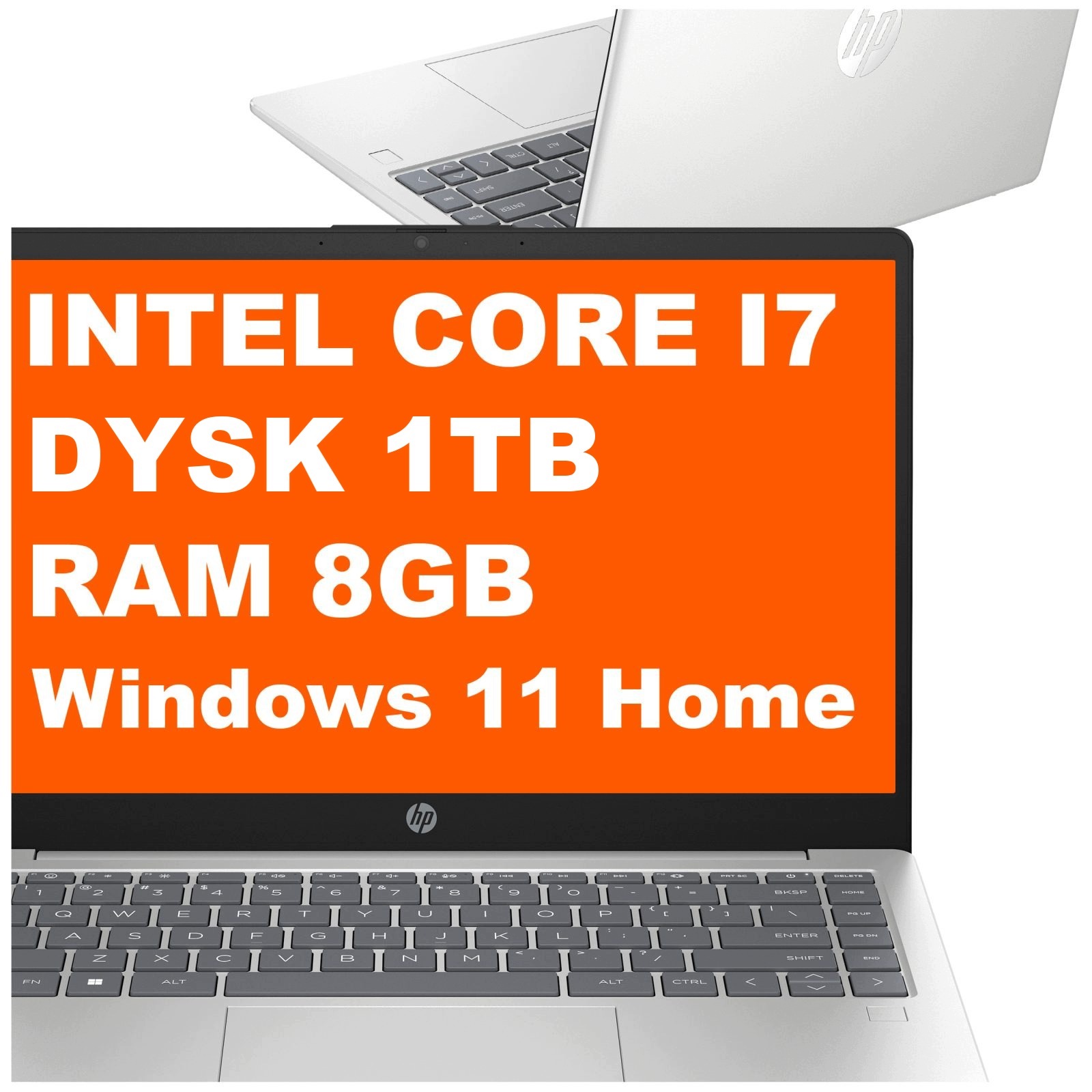Laptop Hp 14-ep Intel Core i7 8GB 1TB Iris Xe 14" FullHD Win 11 Srebrny