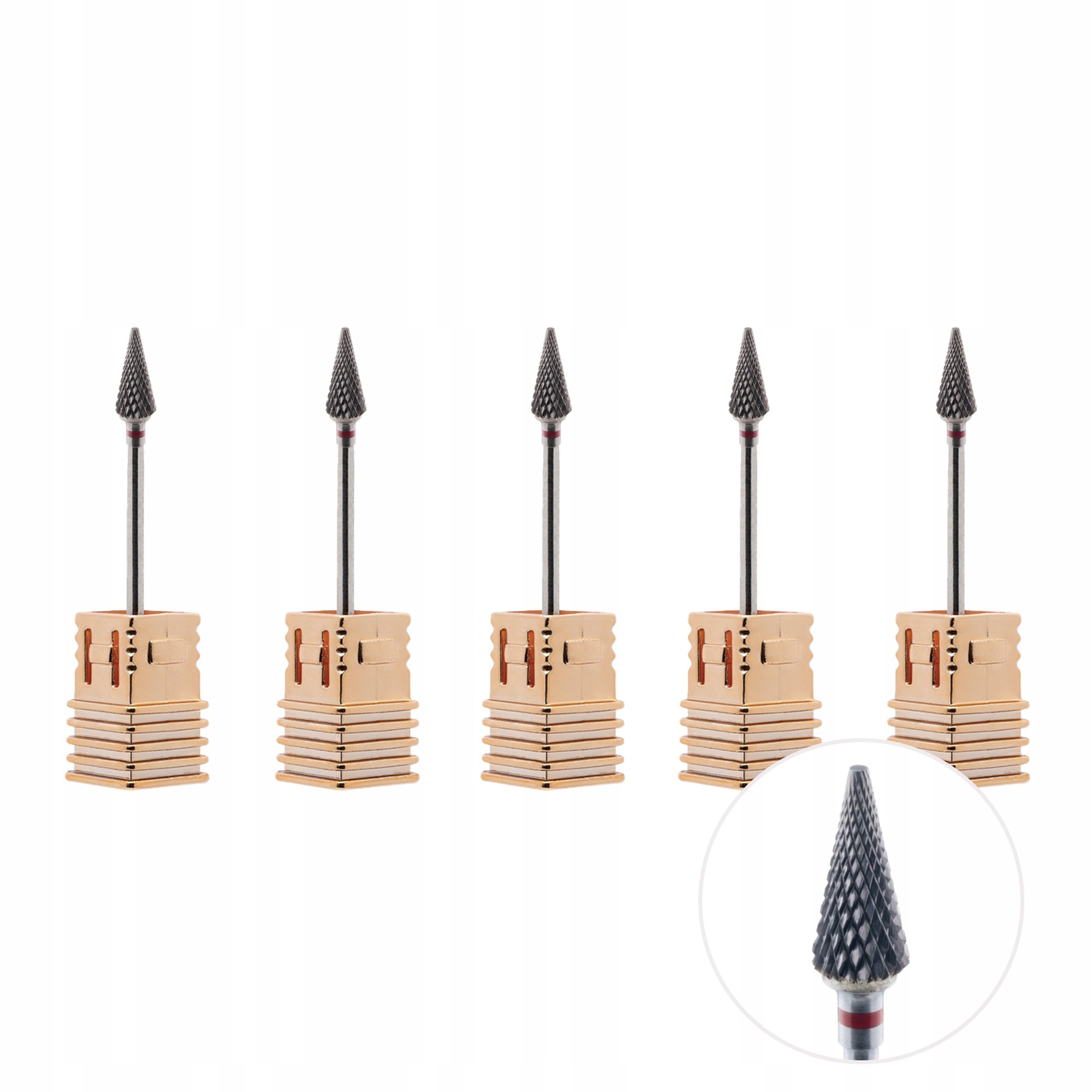 Fréza ze slinutého karbidu jemný špic F12-F Sada 5 kusů Aba Group