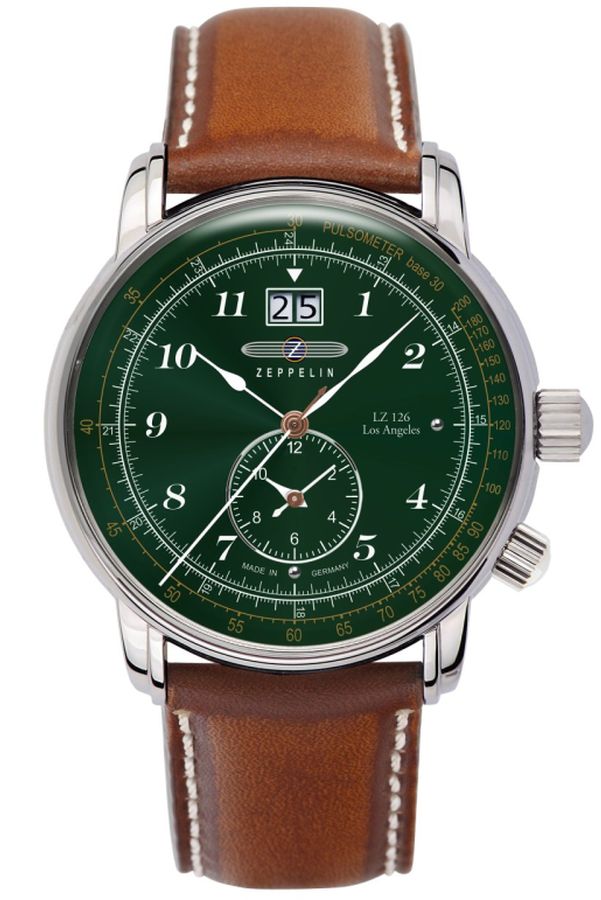Nové Originální Pánské Hodinky Zeppelin 8644-4 Los Angeles LZ126 gravírování