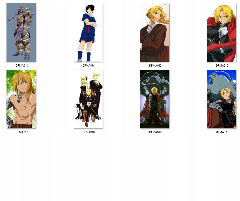 Dakimakura 2str Fullmetal Alchemist DO WYBORU Typ poduszka