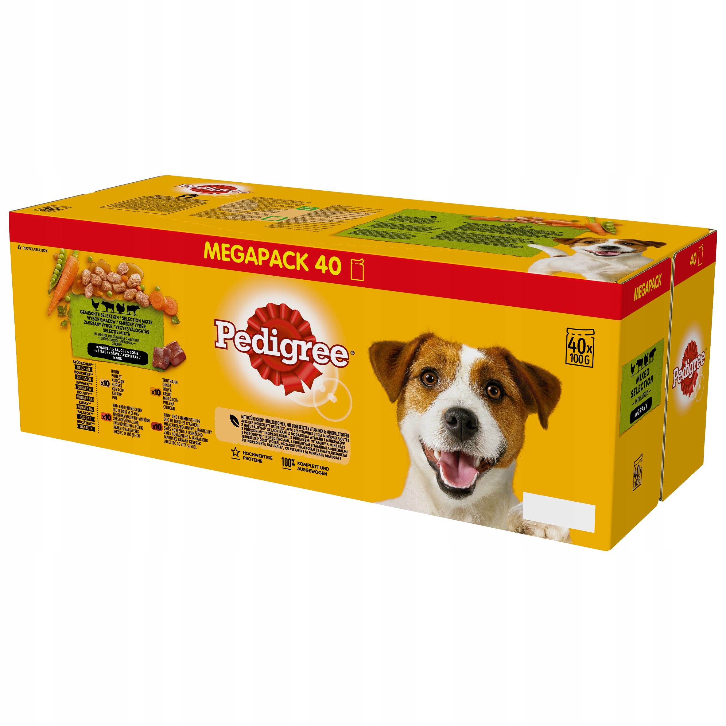 Pedigree výběr chutí vlhké krmivo pro psy se zeleninou v omáčce 40x100 g