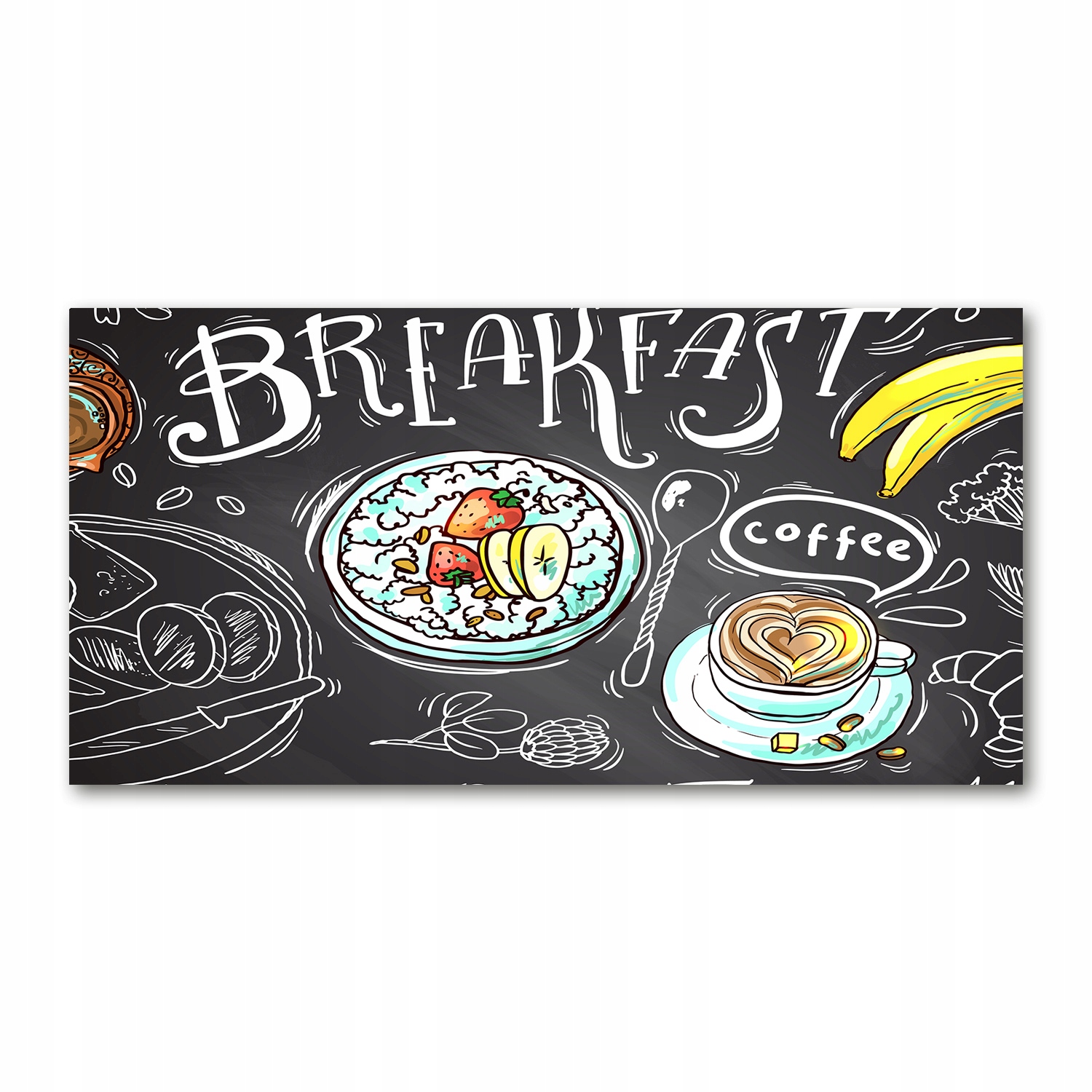 

Foto obraz na szkle akrylowym Śniadanie 120X60 cm