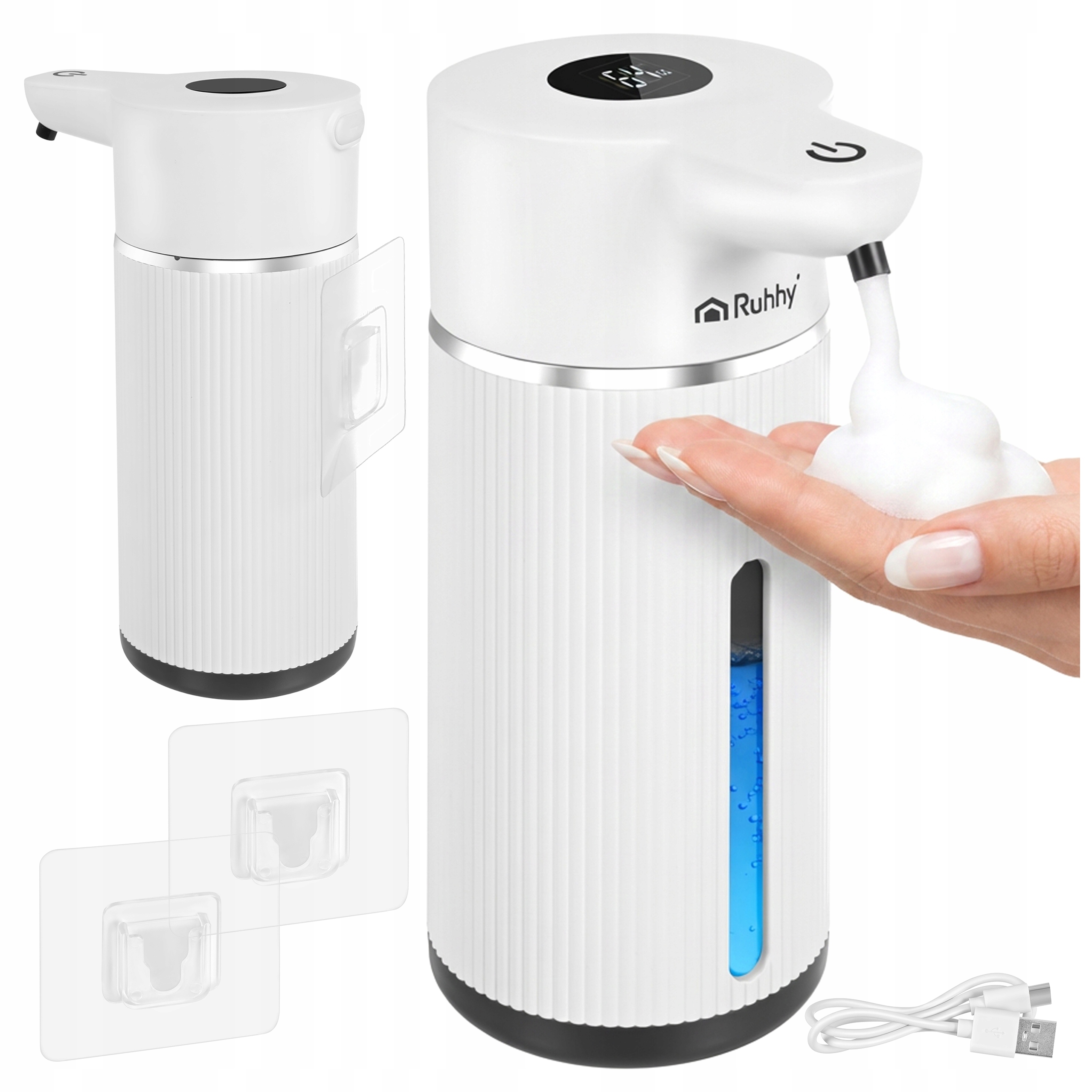 Dávkovač Automatický bezdotykový Usb dispenser Velký 420 ml Bílý
