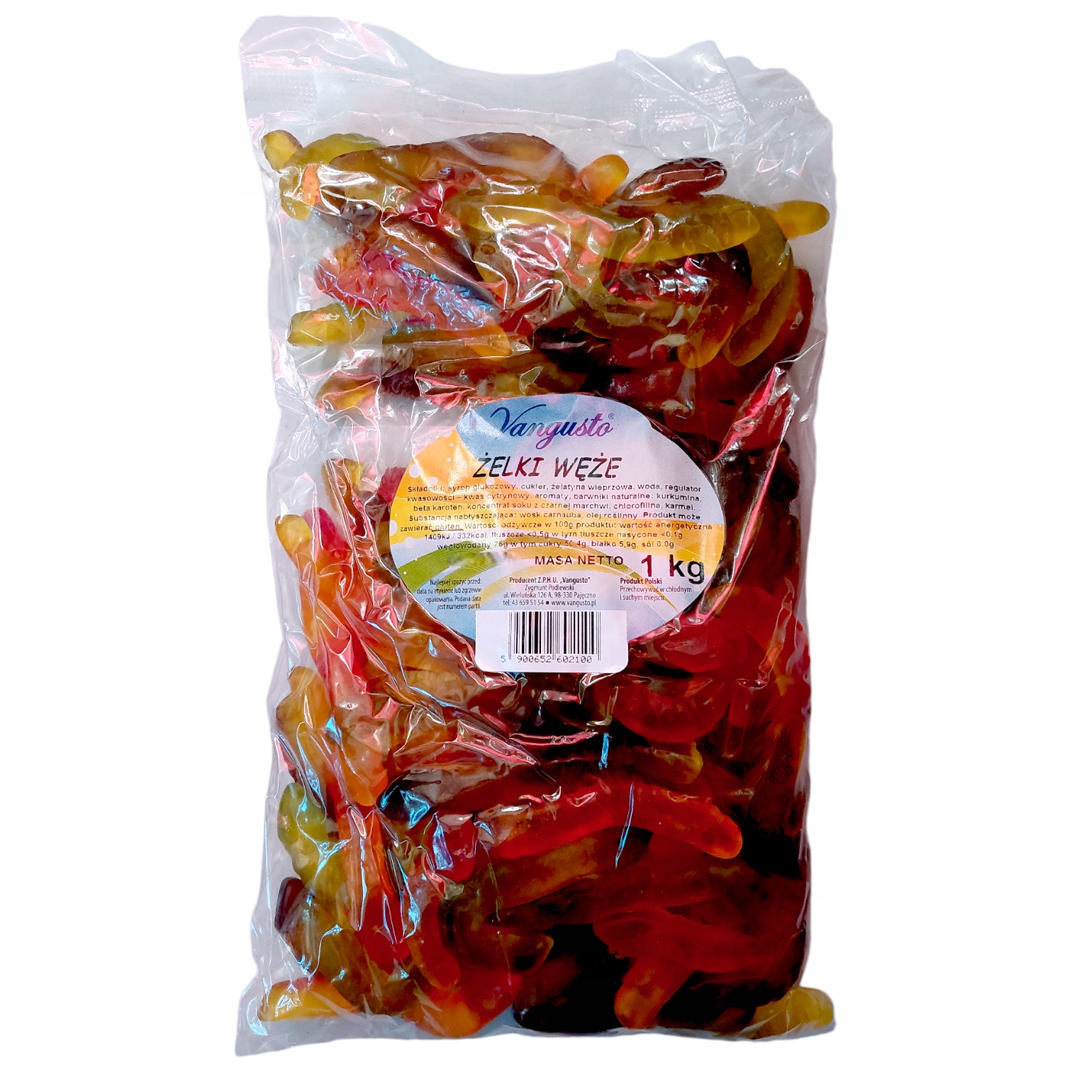 Żelki Vangusto 10x1kg Węże — 5
