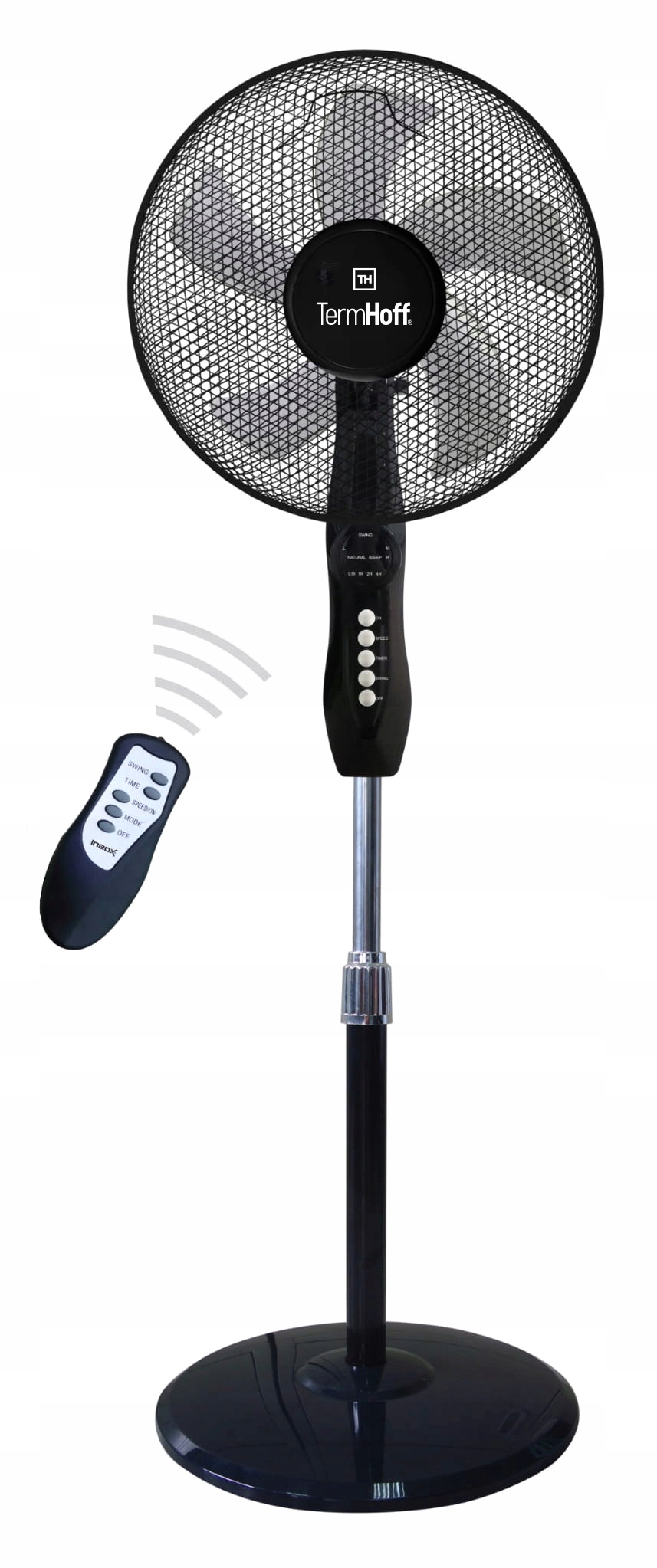 Stojanový podlahový ventilátor Dálkový Ovladač Časovač TermHoff TWS-03