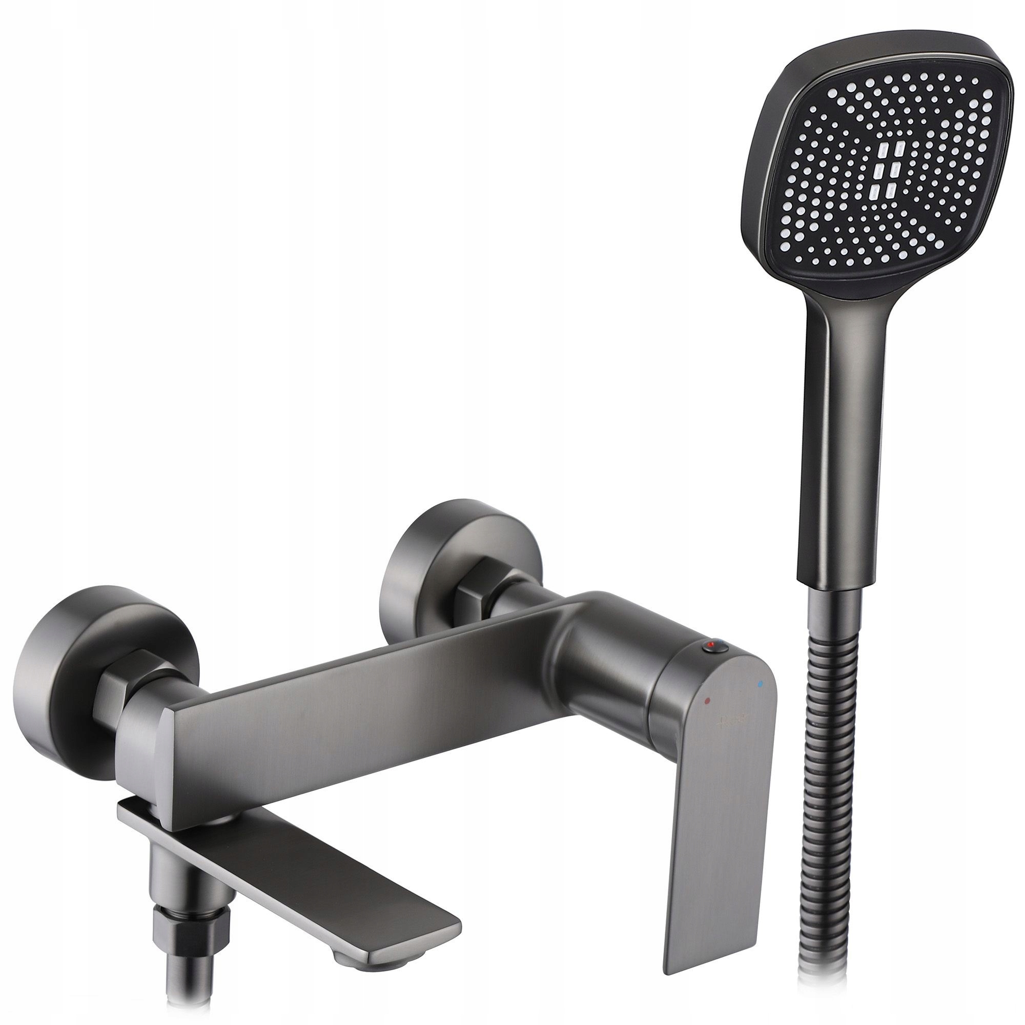 Nástenná vaňová batéria Šedá Rea Storm Grey Mat Sprchovací výtok