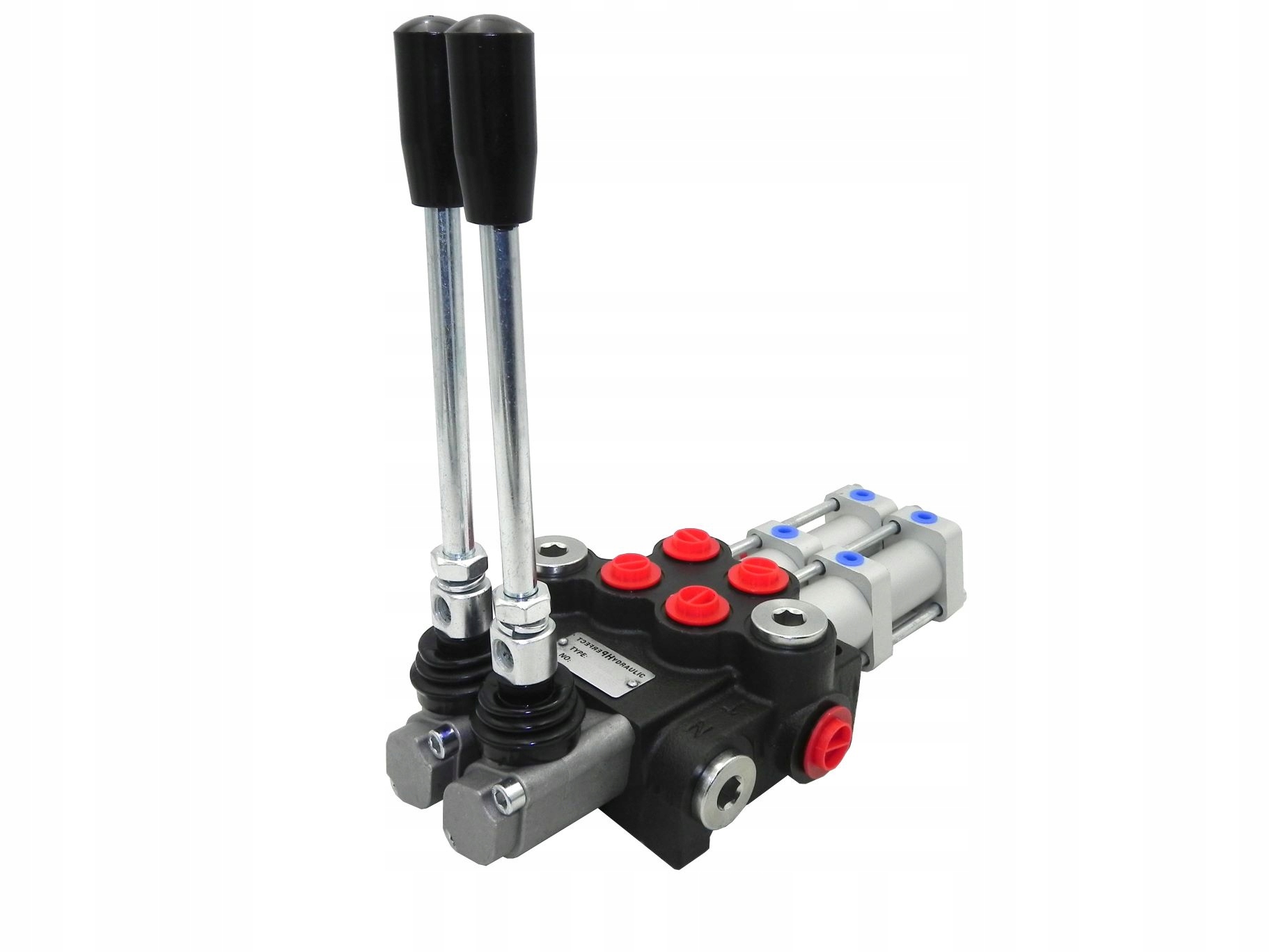 Hydraulický Rozdělovač 2 Sekce 40 L Pneumaticky Ovládaný 2 Sekce