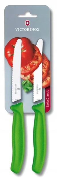 

Zestaw noży Victorinox 2szt ząbkowany 11cm zielony