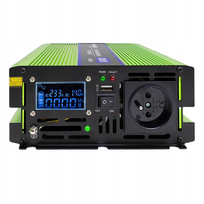 PRZETWORNICA NAPIĘCIA QOLTEC 12V-230V Z FUNKCJĄ UPS 1000/2000W SINUS 100AH Marka Qoltec