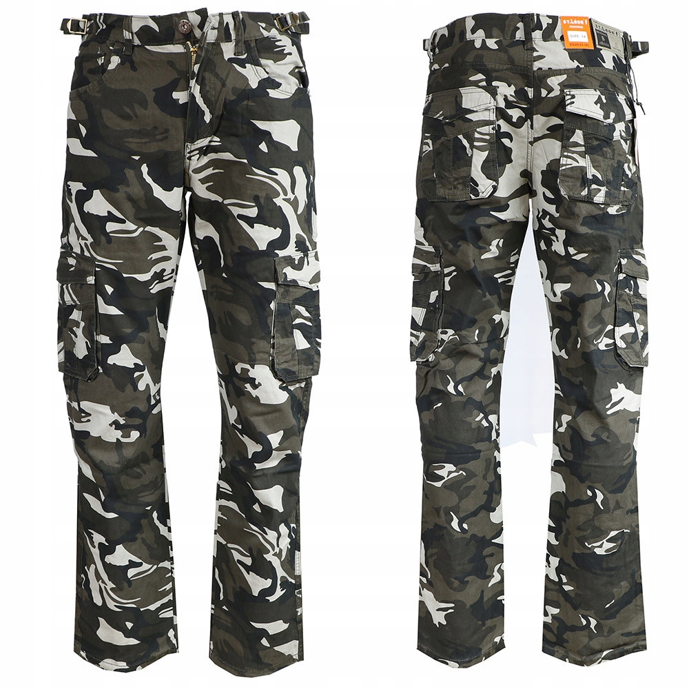 St. Leon´f kalhoty pánské DS20 kapsáče nadměrná velikost maskáče 38 maskáče