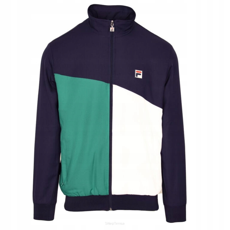 Bluza tenisowa Fila Jacket Marcus granatowo-zielona XXL