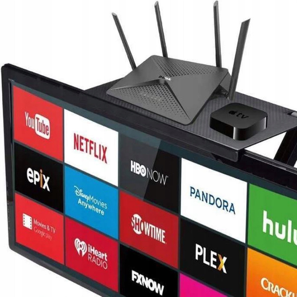 PÓŁKA NA TELEWIZOR MONITOR PODSTAWKA POD DEKODER DVB-T2 PILOTY KONSOLE DVD Marka Operum