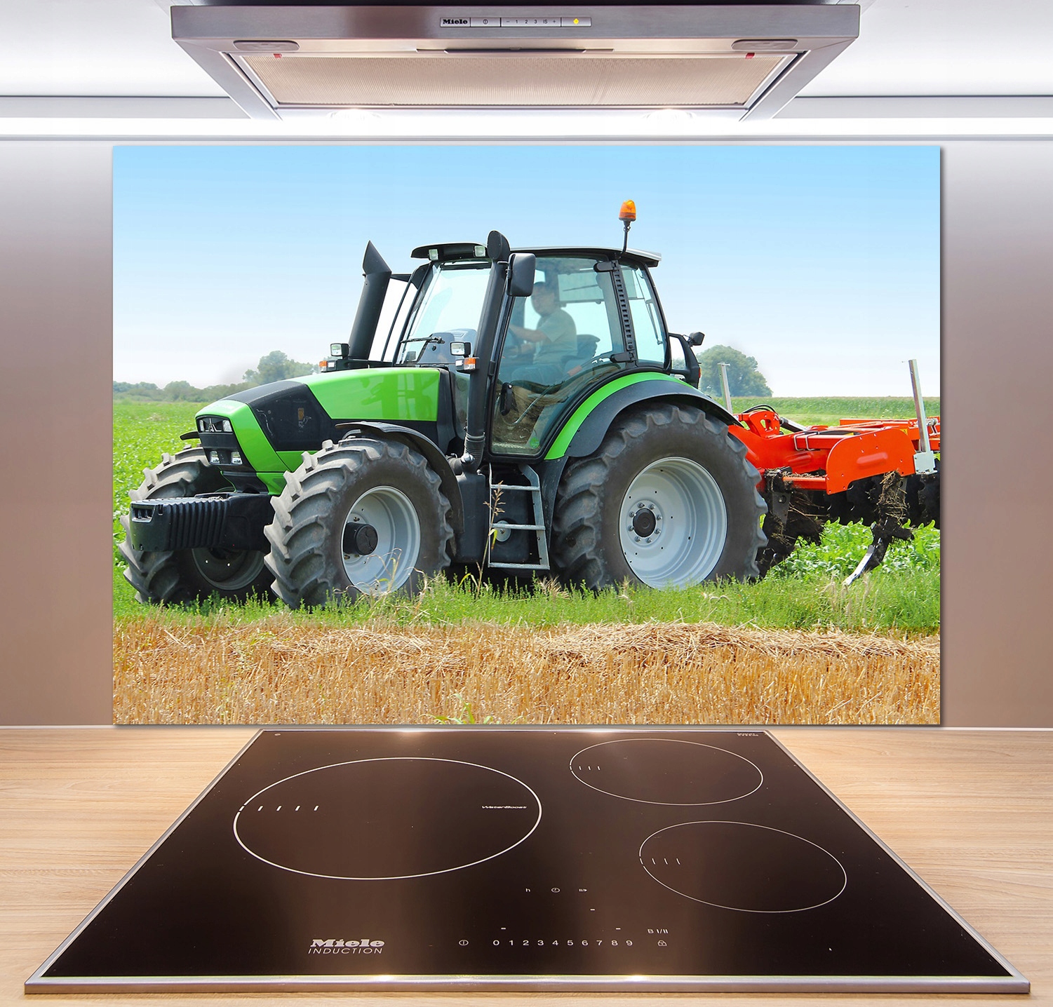 

Panel do kuchni Traktor na polu 100x70 cm + Klej