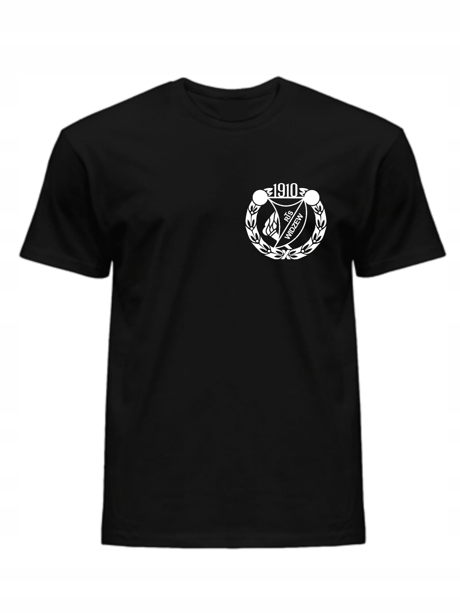 KOSZULKA T-SHIRT MĘSKI WIDZEW ŁÓDŹ CZARNY S