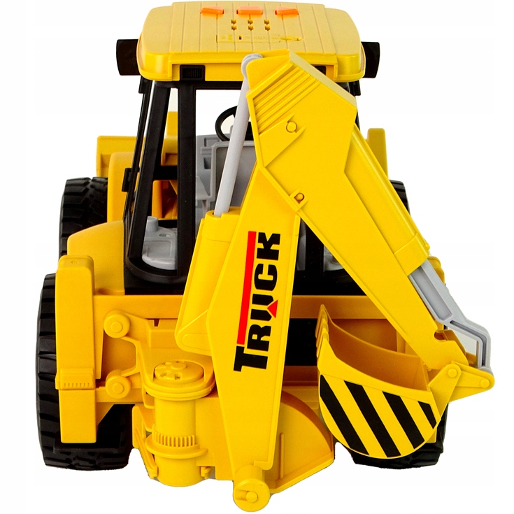 Koparko ładowarka pojazd budowlany ruchoma łyżka koparka Światła LED Dźwięk Marka LEANToys