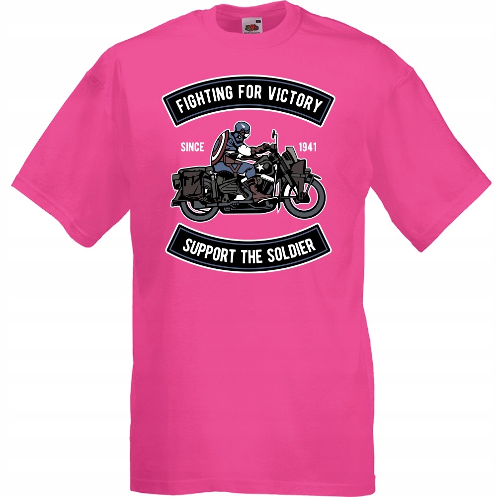 

Koszulka motor motocyklista wojsko XXL fuksja