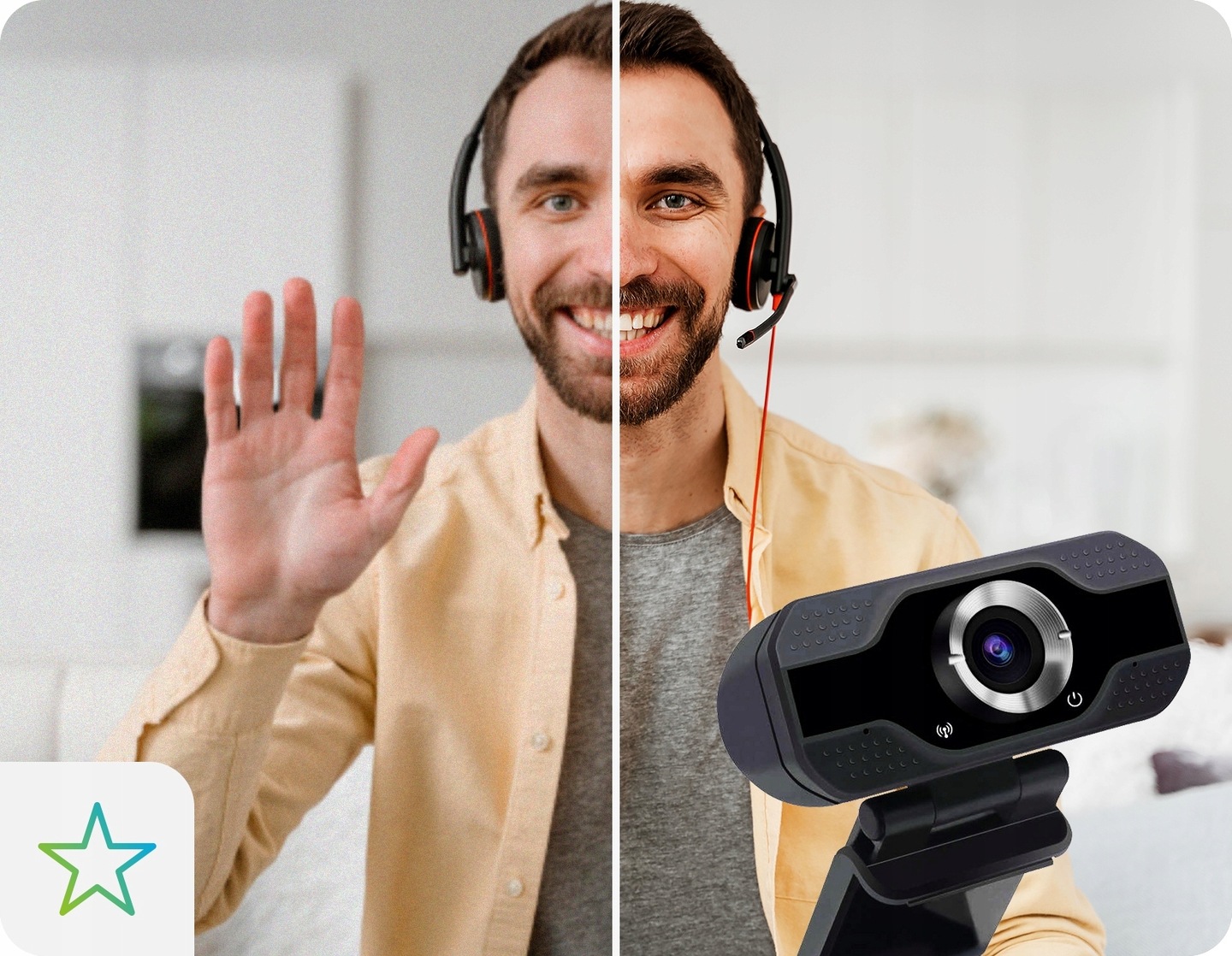 KAMERKA INTERNETOWA USB FULL HD MIKROFON EAN (GTIN) 8719325226997