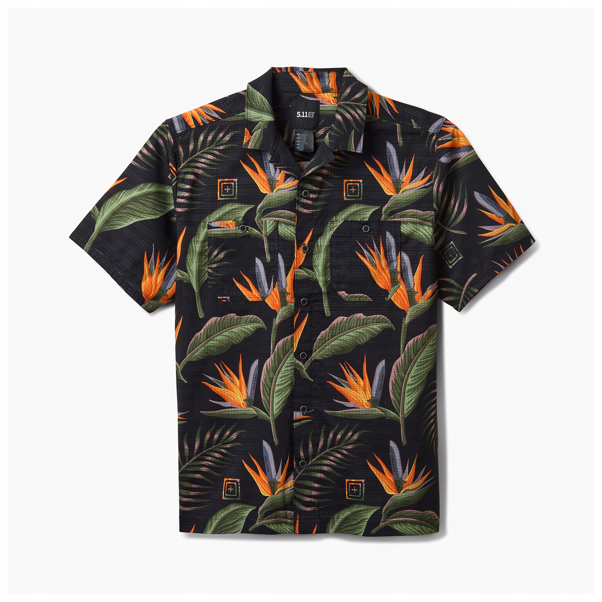 5.11 Košile Adventure Print S/s Shirt Black Knives of Paradise S 71232