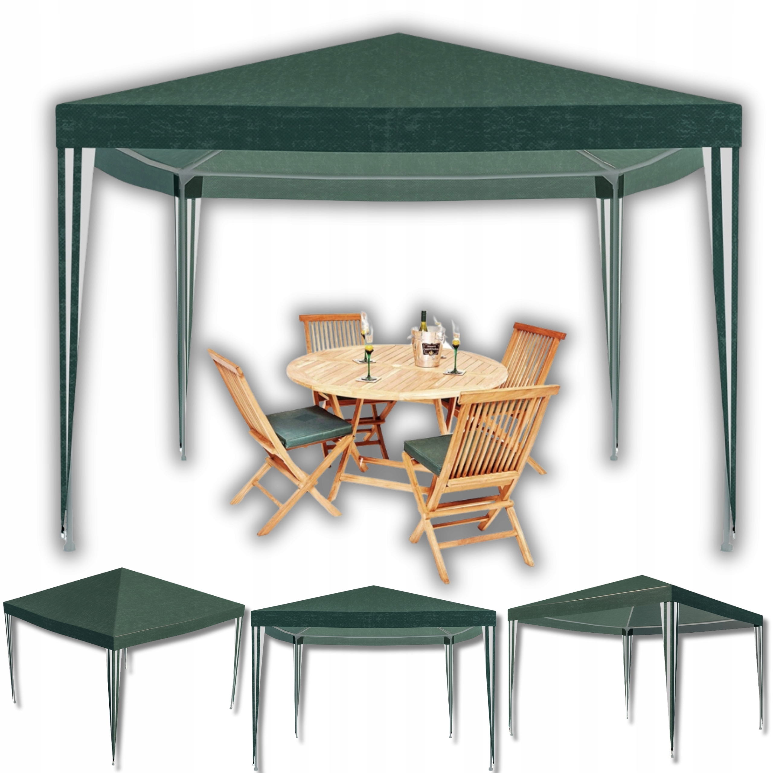 Namiot Ogrodowy Pawilon imprezowy handlowy 3x3m Altana dach do Ogrodu