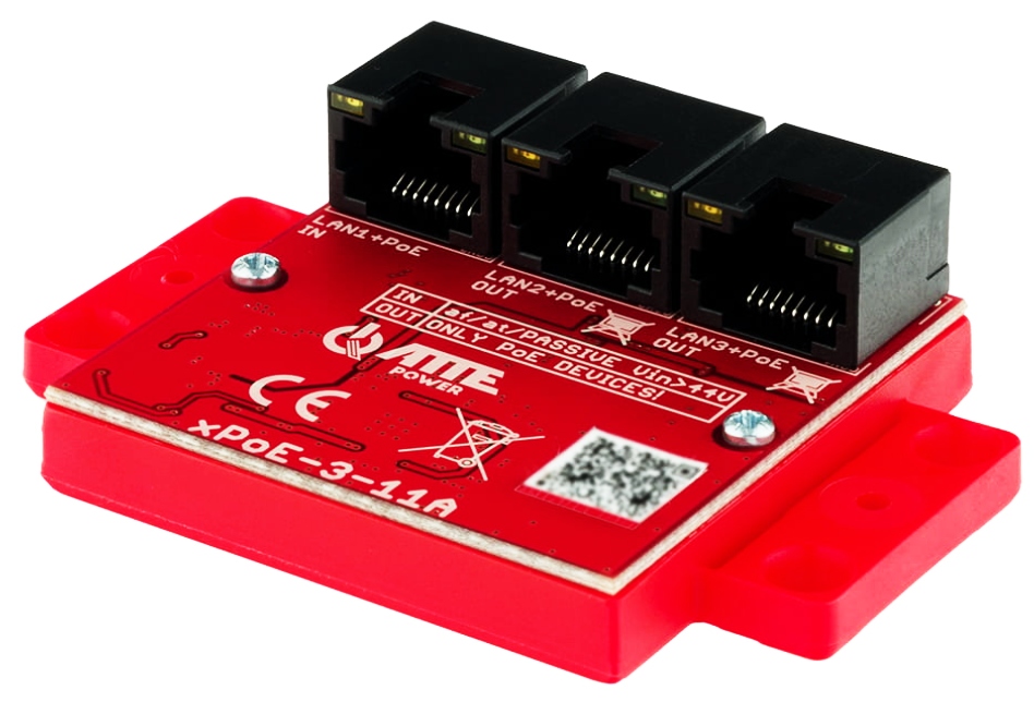 Switch Poe Atte XPOE-3-11A 3-PORTOVÝ Extender Poe